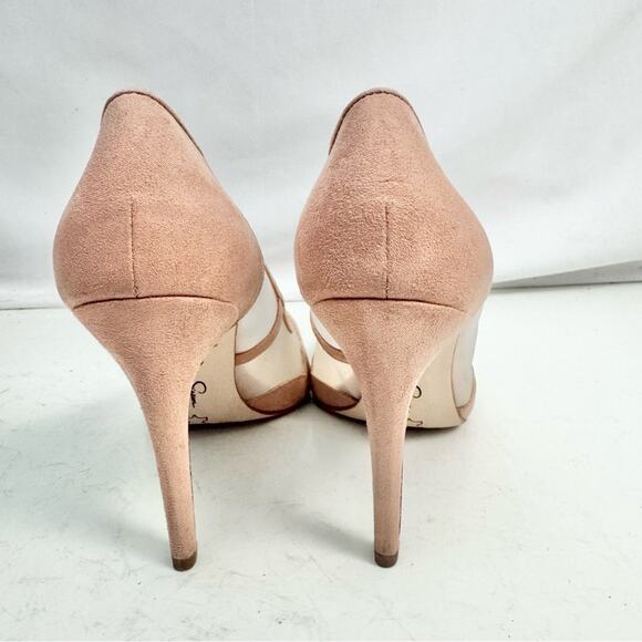 Jessica Simpson Blush Pink Scalloped Pescanta Pumps Stiletto Heels Size 7.5 - Picture 3 of 7